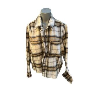 Melloday flannel button down shirt juniors xl